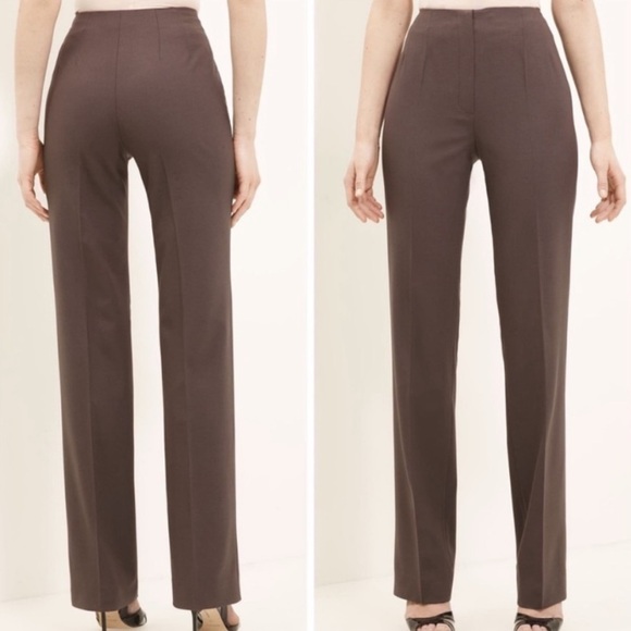 Piazza Sempione NWT Highrise straight legs trousers,Brown ,Size 40 - Picture 2 of 10